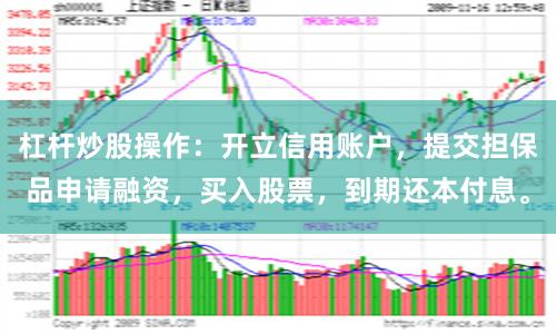 杠杆炒股操作：开立信用账户，提交担保品申请融资，买入股票，到期还本付息。
